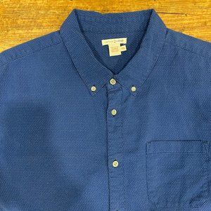 Carbon 2 Cobalt Blue Colorful Polka Dot‎ Pointillism Button Down Shirt Men's 2XL